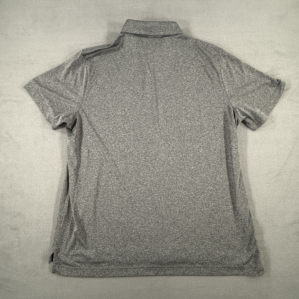 Tailor Vintage Polo Mens XL Gray Short Sleeve stretch 3 button - Picture 5 of 6